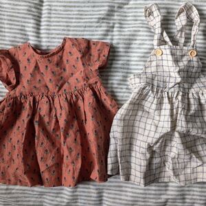 Bundle of 2 Oeuf 6 mo dresses